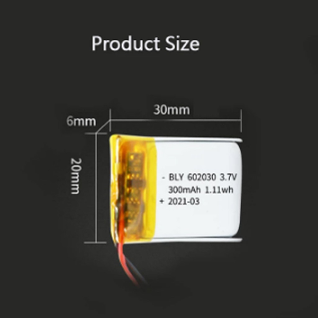 επαναφορτιζόμενη-μπαταρία-ιόντων-λιθίου-602030-3,7v-300mah
